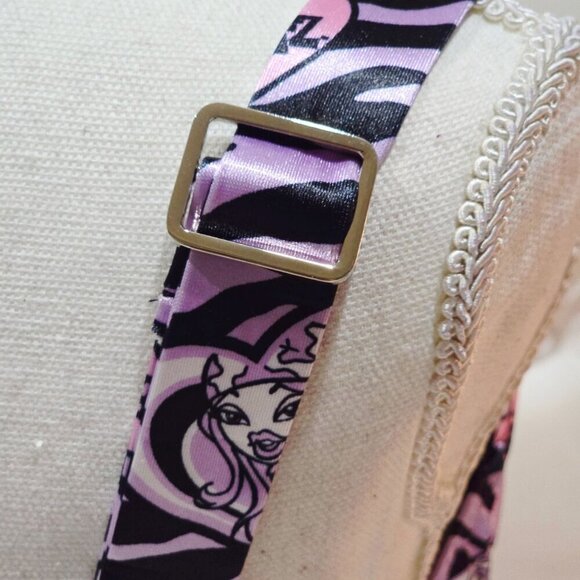 Dolls Kill x Bratz Bra Top – Zebra Print Padded Underwire Crop w/ Satin Straps M - Picture 7 of 12
